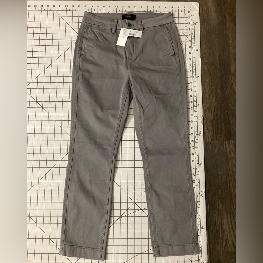 NWT J. Crew‎ Women’s Size 25 Grey Chino Pants